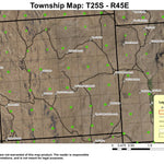 Acton Butte T25S R45E Township Map Preview 1