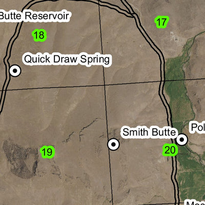 Moss Gulch T25S R46E Township Map Preview 2