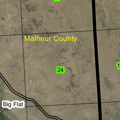 Head of the Creek Waterhole T26S R37E Township Map Preview 2