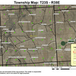 Mosquito Mountain T23S R38E Township Map Preview 1