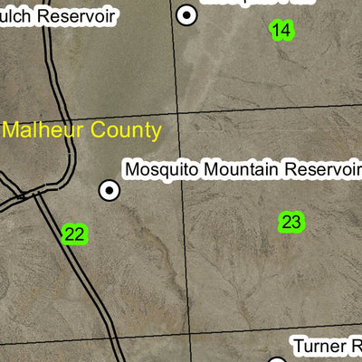 Mosquito Mountain T23S R38E Township Map Preview 2
