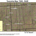 Black Canyon Creek T26S R42E South Township Map Preview 1