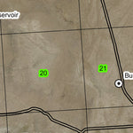 Tex Martin Lake T26S R40E Township Map Preview 2