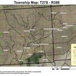 Dowell Reservoir T27S R38E Township Map Preview 1