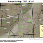 Barren Valley T27S R39E Township Map Preview 1