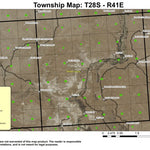 Iron Point T28S R41E Township Map Preview 1