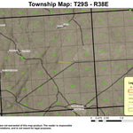 Turnbull Peak T29S R38E Township Map Preview 1