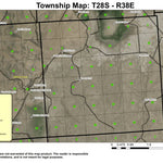 Turnbull Lakebed T28S R38E Township Map Preview 1