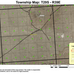 Saddle Butte T29S R39E Township Map Preview 1