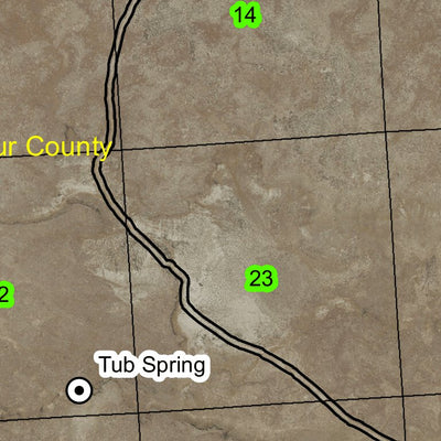 Tub Spring T29S R40E Township Map Preview 2