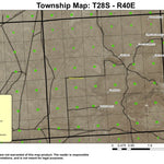 Wrangler Butte T28S R40E Township Map Preview 1