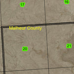 Wrangler Butte T28S R40E Township Map Preview 2