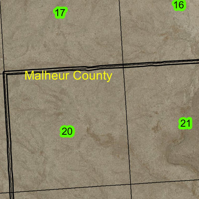 Wrangler Butte T28S R40E Township Map Preview 2