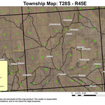 Table Mountain T28S R45E Township Map Preview 1