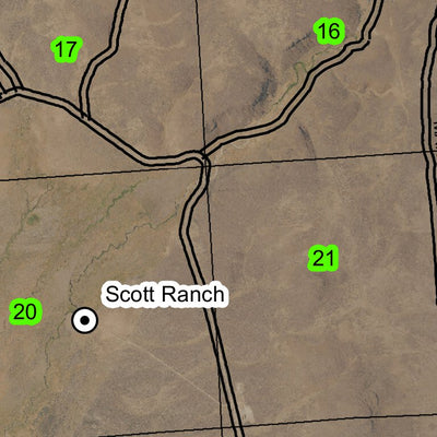 Table Mountain T28S R45E Township Map Preview 2