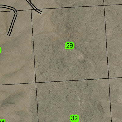 Ryegrass Butte T30S R37E Township Map Preview 3
