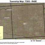 Saddle Butte Lava Fields T30S R40E Township Map Preview 1