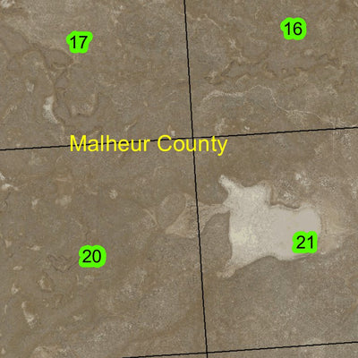 Saddle Butte Lava Fields T30S R40E Township Map Preview 2