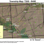 Antelope Dam T30S R45E Township Map Preview 1