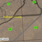 Antelope Dam T30S R45E Township Map Preview 2