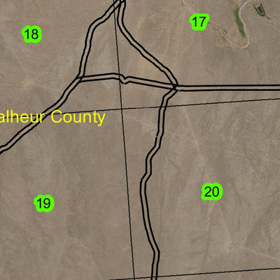 Jordan Valley T30S R46E Township Map Preview 2