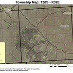 Saddle Butte Lava Tube T30S R39E Township Map Preview 1