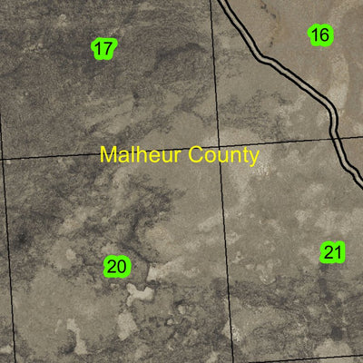 Saddle Butte Lava Tube T30S R39E Township Map Preview 2