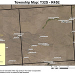 Parsnip Creek T32S R45E Township Map Preview 1