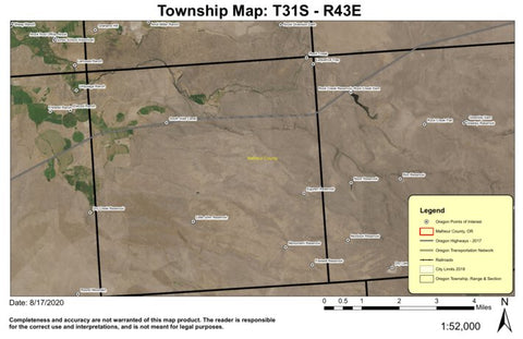 South Side Canal T317S R43E Township Map Preview 1