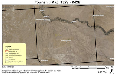 Sand Hollow T32S R42E West Township Map Preview 1