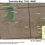 Antelope Reservoir T31S R45E Township Map Preview 1