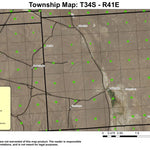 Tudor Canyon T34S R41E Township Map Preview 1