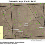 Garlow Butte T34S R43E Township Map Preview 1