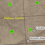 Garlow Butte T34S R43E Township Map Preview 2