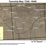 Mouse Trap Butte T34S R44E Township Map Preview 1