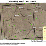 Peacock Lake T35S R43E Township Map Preview 1