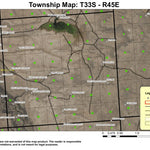 Jace Reservoir T33S R45E Township Map Preview 1