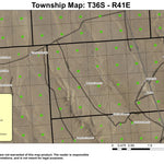 Basque T36S R41E Township Map Preview 1