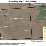 Rock Creek Reservoir T31S R44E Township Map Preview 1