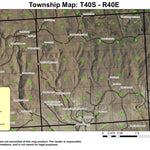 Lasa Creek T40S R40E Township Map Preview 1