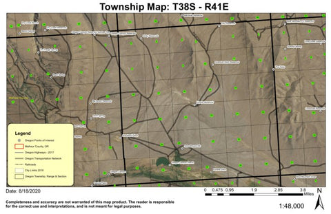 Schoolhouse Hill T38S R41E Township Map Preview 1