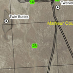 Twin Buttes T35S R37E Township Map Preview 2
