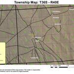 Dry Creek T36S R40E Township Map Preview 1