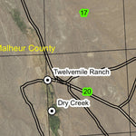 Dry Creek T36S R40E Township Map Preview 2