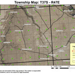 Long Canyon T37S R47E Township Map Preview 1