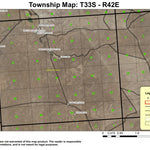 White Mule Flat T33S R42E Township Map Preview 1