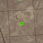 White Mule Flat T33S R42E Township Map Preview 2