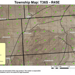 Antelope Reservoir T36S R45E Township Map Preview 1