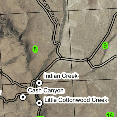 Cottonwood Creek T41S R41E Township Map Preview 2