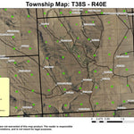 Aspen Spring T38S R40E Township Map Preview 1